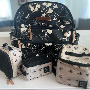 Reserved for Camryn - Petunia Pickle Bottom backpack and accessories